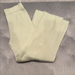 Cozy Knit Pants in Light Green